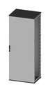 DKC / ДКС Сборный напольный шкаф серии CQE, 1400x800x400мм (ВхШхГ), с дверью и задней панелью, использование вне помещений, цвет серый RAL 7035