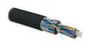 Hyperline (UTP100-C5-SOLID-OUTDOOR) Кабель витая пара, неэкранированная U/UTP, категория 5, 100 пар (24 AWG), одножильный (solid), внешний, UV PE, -50°С – +60°С, черный