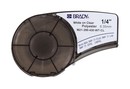 BRADY Лента 6.35 мм х 6.4 м, полиэстер, белый на прозрачном (BMP21 Plus), M21-250-430-WT-CL