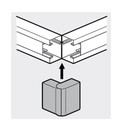 LEGRAND Внешний угол 100x50 мм METRA