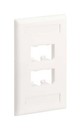 PANDUIT Лицевая панель верткальная для 4-х модулей Mini-Com®, 114.3 х 69.8 х 17.4 мм ((ВхШхГ), цвет белый (замена CFPL4WH)
