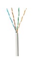 PANDUIT (куски) Кабель витая пара, неэкранированная U/UTP, категория 5e, 4 пары (24 AWG), одножильный (solid), LSZH IEC 60332-1, -20°C - +75°C, белый