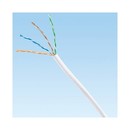 PANDUIT (305 м) Кабель витая пара, неэкранированная U/UTP, категория 5e, 4 пары (24 AWG), одножильный (solid), LSZH IEC 60332-1, -20°C - +75°C, белый