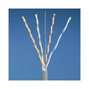 PANDUIT (PFC5504LG-E) (305 м) Кабель витая пара, экранированная F/UTP, категория 5e, 4 пары (24 AWG), одножильный (solid), экран - фольга, PVC, -20°C - +60°C, светло-серый
