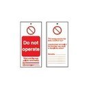 BRADY Бирки предупреждающие, "Do not operate", 75х160 мм, 10 шт"