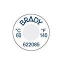 BRADY TIL-1-60C/140F-DIA Этикетка - индикатор температур (1упак/60 шт.), диаметр 13мм