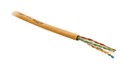 Hyperline (305 м) Кабель витая пара, неэкранированная U/UTP, категория 6, 4 пары (23 AWG), одножильный (solid), с разделителем, PVC, –20°C – +75°C, оранжевый - гарантия: 15 лет компонентная, 25 лет системная