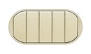 LEGRAND Лицевая панель на выключатель 1-полюсный / переключатель, слоновая кость, Celiane