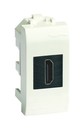DKC / ДКС Розетка USB 2.0, белый RAL 9010, 1М, BRAVA