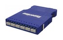 Hyperline Корпус кассеты для оптических претерминированных решений, 6 дуплексных портов LC/PC, ввод кабеля, возможна установка проходного адаптера MPO, для одномодового кабеля, синий корпус/синие порты