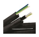 DKC / ДКС Труба гибкая гофрированная, номинальный ф16мм, ПНД, цвет черный, в комплекте с кабелем ВВГнг-LS 1,5х3 ГОСТ