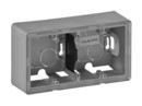 LEGRAND Коробка для накладного монтажа, двухместная, 160x89x44.8 мм, алюминий, Valena Life