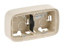 LEGRAND Коробка для накладного монтажа, двухместная, 166x95.5x44.8 мм, слоновая кость, Valena Allure