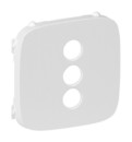 LEGRAND Лицевая панель для розетки RCA, с тремя разъемами, 753075, белая, Valena Allure