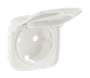 LEGRAND Лицевая панель для розеток 2К+З с откидной крышкой 753021/753025/753029/753030, жемчуг, Valena Allure