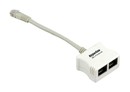 Hyperline Разветвитель RJ-45 4Pr.T568A/T568B -> 2Pr.10BASE + 2Pr.USOC