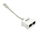 Hyperline Разветвитель RJ-45 4Prр.USOC -> 2 x 2Pr.USOC