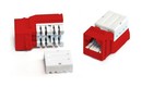 Hyperline Вставка Keystone Jack RJ-45(8P8C), категория 5e, 110 IDC, заделка с помощью E-TOOL, красная