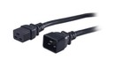Hyperline Кабель питания IEC 320 C19 - IEC 320 C20 (3x1.5), 16A, прямая вилка, 3м, цвет черный