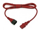 Hyperline Кабель питания монитор-компьютер IEC 320 C13 - IEC 320 C14 (3x0.75), 10A, прямая вилка, 0.5 м, цвет красный