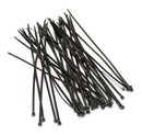 Hyperline Стяжка нейлоновая неоткрывающаяся, безгалогенная (halogen free), 150x3.6 мм, полиамид 6.6, -40°C - +85°C, черная (100 шт)