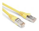 Hyperline (PC-LPM-STP-RJ45-C5E-5F-YL) Патч-корд F/UTP, экранированный, Cat.5е (100% Fluke Component Tested), PVC, 1.5 м, желтый