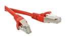 Hyperline Патч-корд SF/UTP, экранированный, Cat.6 (100% Fluke Component Tested), LSZH, 0.5 м, красный