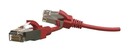 Hyperline Патч-корд S/FTP, категория 6 (100% Fluke Component Tested), 28AWG, LSZH, 1 м, красный