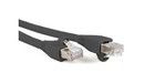 Hyperline (PC-LPM-STP-RJ45-C6A-1F-BK) Патч-корд F/UTP, экранированный, Cat.6a (100% Fluke Component Tested) 10G, PVC, 0.3 м, черный