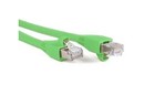 Hyperline (PC-LPM-STP-RJ45-C6A-5F-GN) Патч-корд F/UTP, экранированный, Cat.6a (100% Fluke Component Tested), 10G, PVC, 1.5 м, зеленый