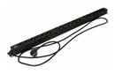 Hyperline Блок розеток, 18 розеток Schuko, 16 A, 250В, кабель питания 3х1.5мм2, длина 2.5 м, с вилкой Schuko, 950x44.4x44.4 мм (ДхШхВ)