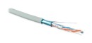 Hyperline (500 м) Кабель витая пара, экранированная F/UTP, категория 5, 2 пары (24 AWG), одножильный (solid), экран - фольга, PVC, -40°C - +60°C, серый