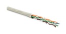 Hyperline (305 м) Кабель витая пара, неэкранированная U/UTP, категория 5e, 4 пары (24 AWG), многожильный (patсh), PVC, -20°C – +75°C, серый