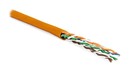 Hyperline (305 м) Кабель витая пара, неэкранированная U/UTP, категория 5e, 4 пары (24 AWG), многожильный (patсh), PVC, -20°C – +75°C, оранжевый