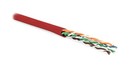 Hyperline (305 м) Кабель витая пара, неэкранированная U/UTP, категория 5e, 4 пары (24 AWG), многожильный (patсh), PVC, -20°C – +75°C, красный