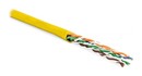 Hyperline (305 м) Кабель витая пара, неэкранированная U/UTP, категория 5e, 4 пары (24 AWG), многожильный (patсh), LSZH, нг(А)-HF, -20°C – +75°C, желтый