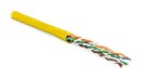 Hyperline (100 м) Кабель витая пара, неэкранированная U/UTP, категория 5e, 4 пары (24 AWG), многожильный (patсh), LSZH, нг(А)-HF, -20°C – +75°C, желтый