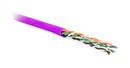 Hyperline (305 м) Кабель витая пара, неэкранированная U/UTP, категория 5e, 4 пары (24 AWG), многожильный (patсh), LSZH, нг(А)-HF, -20°C – +75°C, розовый