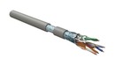 Hyperline (305 м) Кабель витая пара F/UTP, категория 5e, 4 пары (24 AWG), одножильный (solid), экран - фольга, LSZH, нг(А)-HF, –20°C – +75°C, серый - гарантия: 15 лет компонентная, 25 лет системная