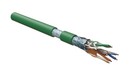 Hyperline (305 м) Кабель витая пара F/UTP, категория 5e, 4 пары (24 AWG), одножильный (solid), экран - фольга, LSZH, нг(А)-HF, –20°C – +75°C, зеленый - гарантия: 15 лет компонентная; 25 лет системная