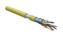 Hyperline (305 м) Кабель витая пара F/UTP, категория 5e, 4 пары (24 AWG), одножильный(solid), экран - фольга, LSZH, нг(А)-HF, –20°C – +75°C, желтый - гарантия:15 лет компонентная, 25 лет системная