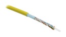 Hyperline (305 м) Кабель витая пара, экранированная F/UTP, категория 5e, 4 пары (24 AWG), одножильный (solid), экран - фольга, PVC, –20°C – +75°C, желтый - гарантия: 15 лет компонентная, 25 лет системная