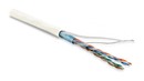 Hyperline (305 м) Кабель витая пара, экранированная F/UTP, категория 5e, 4 пары (26 AWG), многожильный (patch), экран - фольга, LSZH, нг(А)-HF, –20°C – +75°C, белый