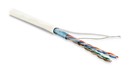 Hyperline (100 м) Кабель витая пара, экранированная F/UTP, категория 5e, 4 пары (26 AWG), многожильный (patch), экран - фольга, LSZH, нг(А)-HF, –20°C – +75°C, белый