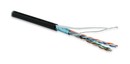Hyperline (100 м) Кабель витая пара, экранированная F/UTP, категория 5e, 4 пары (26 AWG), многожильный (patch), экран - фольга, LSZH, нг(А)-HF, –20°C – +75°C, черный