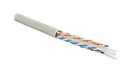 Hyperline (UTP4-C6-SOLID-LSZH-GY) (куски) Кабель витая пара U/UTP, категория 6, 4 пары (23 AWG), одножильный (solid), с разделителем, LSZH, нг(А)-HF, –20°C – +75°C, серый - гарантия: 15 лет компонентная, 25 лет системная