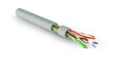 Hyperline (305 м) Кабель витая пара, неэкранированная U/UTP, категория 6, 4 пары (23 AWG), одножильный (solid), с разделителем, нг(А)-LSLTx, внутренний, серый