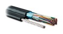 Hyperline Кабель витая пара, экранированная F/UTP, категория 3, 10 пар (24 AWG), одножильный (solid), экран - фольга, с металлическим тросом, внешний, PE, –40°C - +60°C, черный