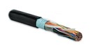 Hyperline (FTP25-C3-SOLID-OUTDOOR) Кабель витая пара, экранированная F/UTP, категория 3, 25 пар (24 AWG), одножильный (solid), экран - фольга, внешний, UV PE, -40°C - +60°C, черный