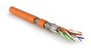 Hyperline (500 м) Кабель витая пара, экранированная S/FTP, категория 8.1 (Класс I, 2000MHz), 4 пары (23 AWG), одножильный (solid), LSZH (нг(А)-HF), –40°C – +80°C, оранжевый